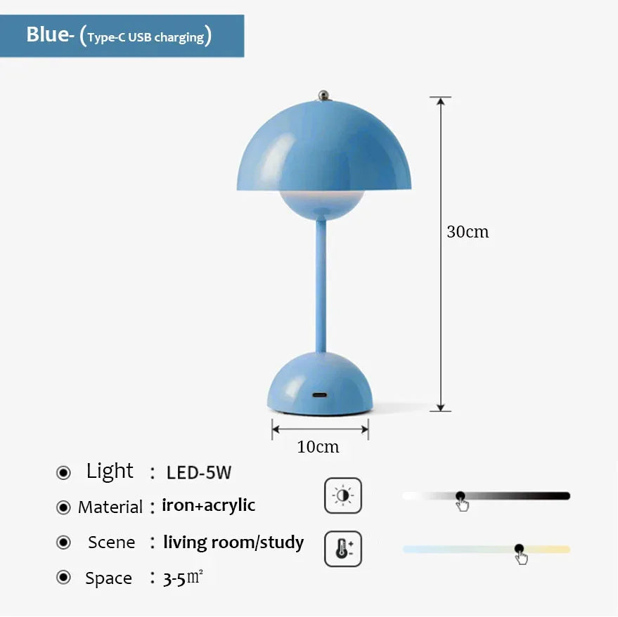 USB rechargeable table lamp