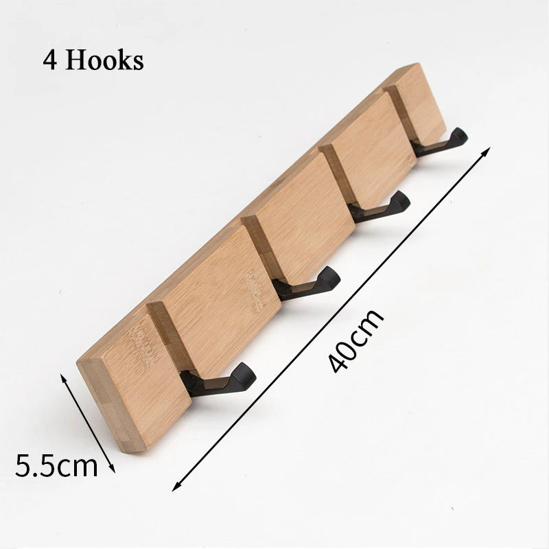 wall hanging bamboo key/coat hanger Holder Wall Organizer Rectangle Key Rack Hooks Coat Hooks Home Decoration Coat Hanger