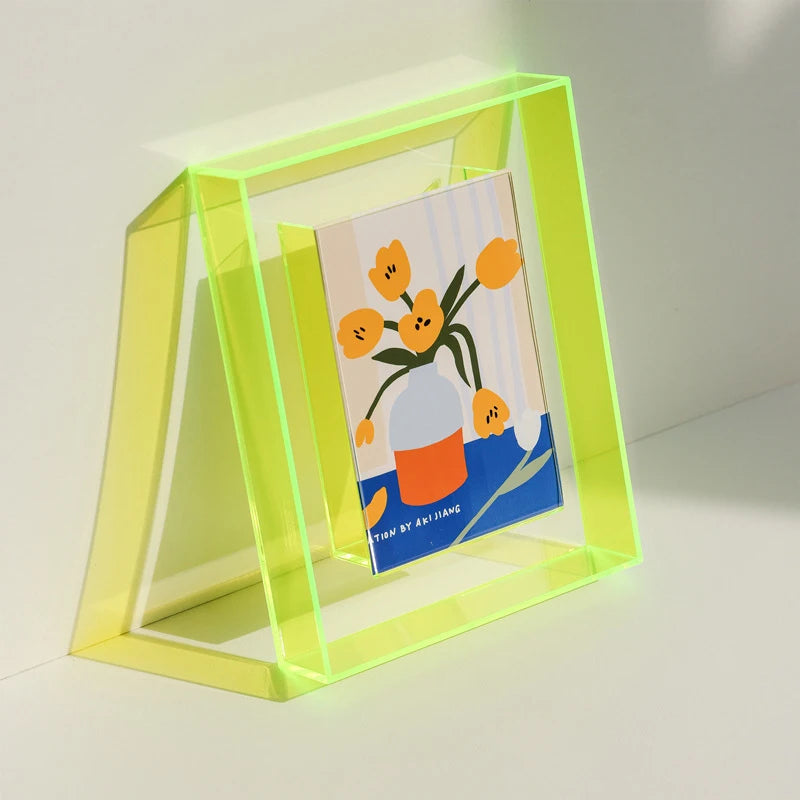 transparent acrylic photo frame