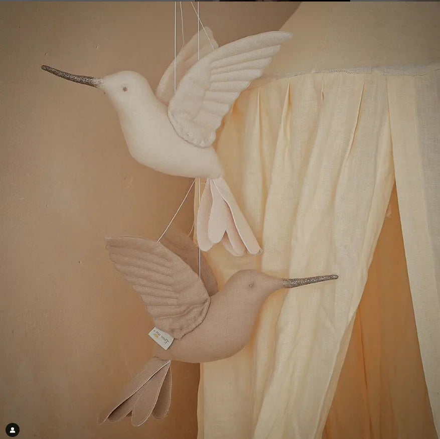 hanging fabric hummingbird