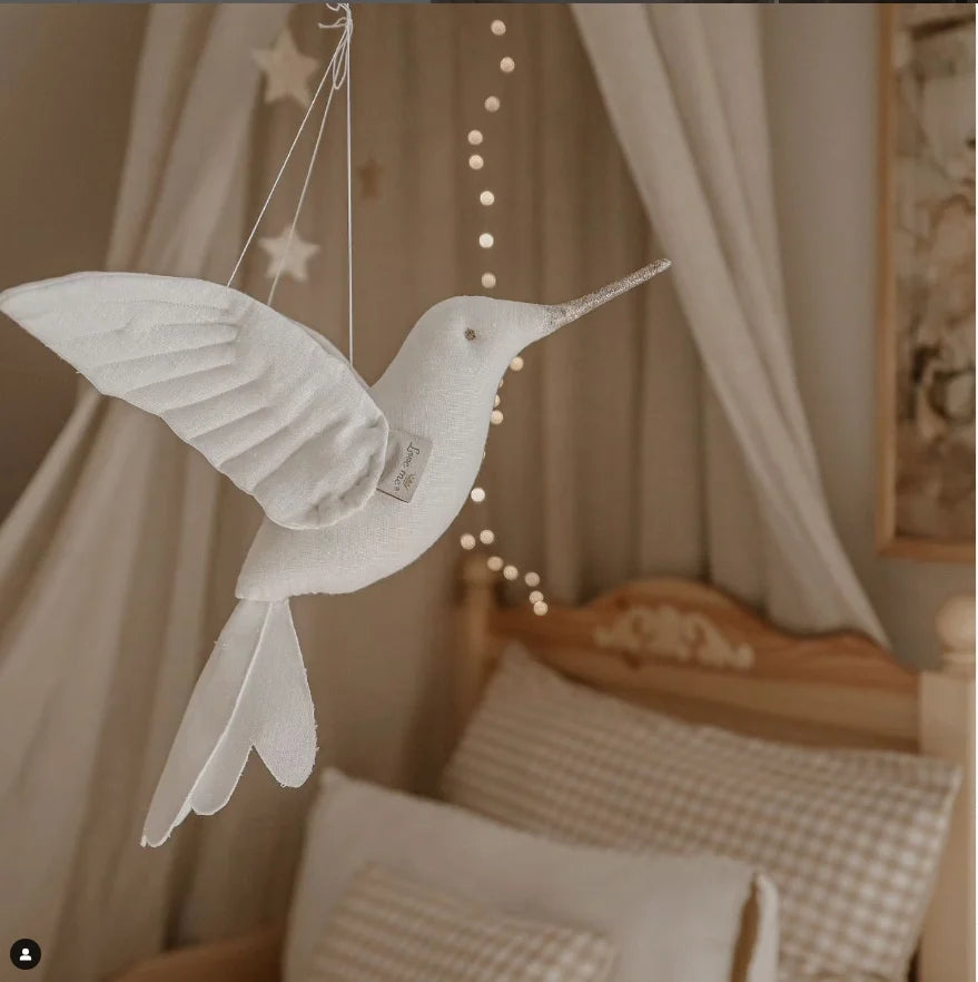 hanging fabric hummingbird