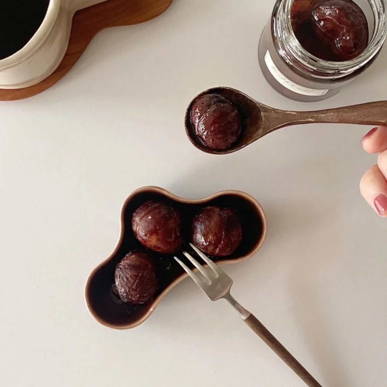 4 pcs small ceramic dishes
