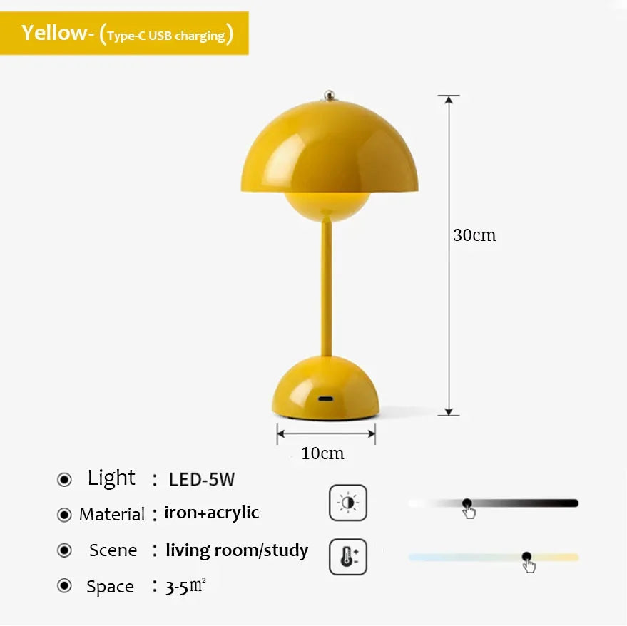 USB rechargeable table lamp