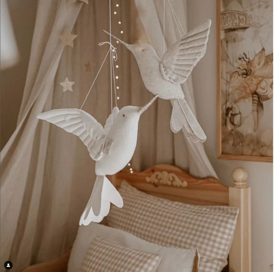 hanging fabric hummingbird