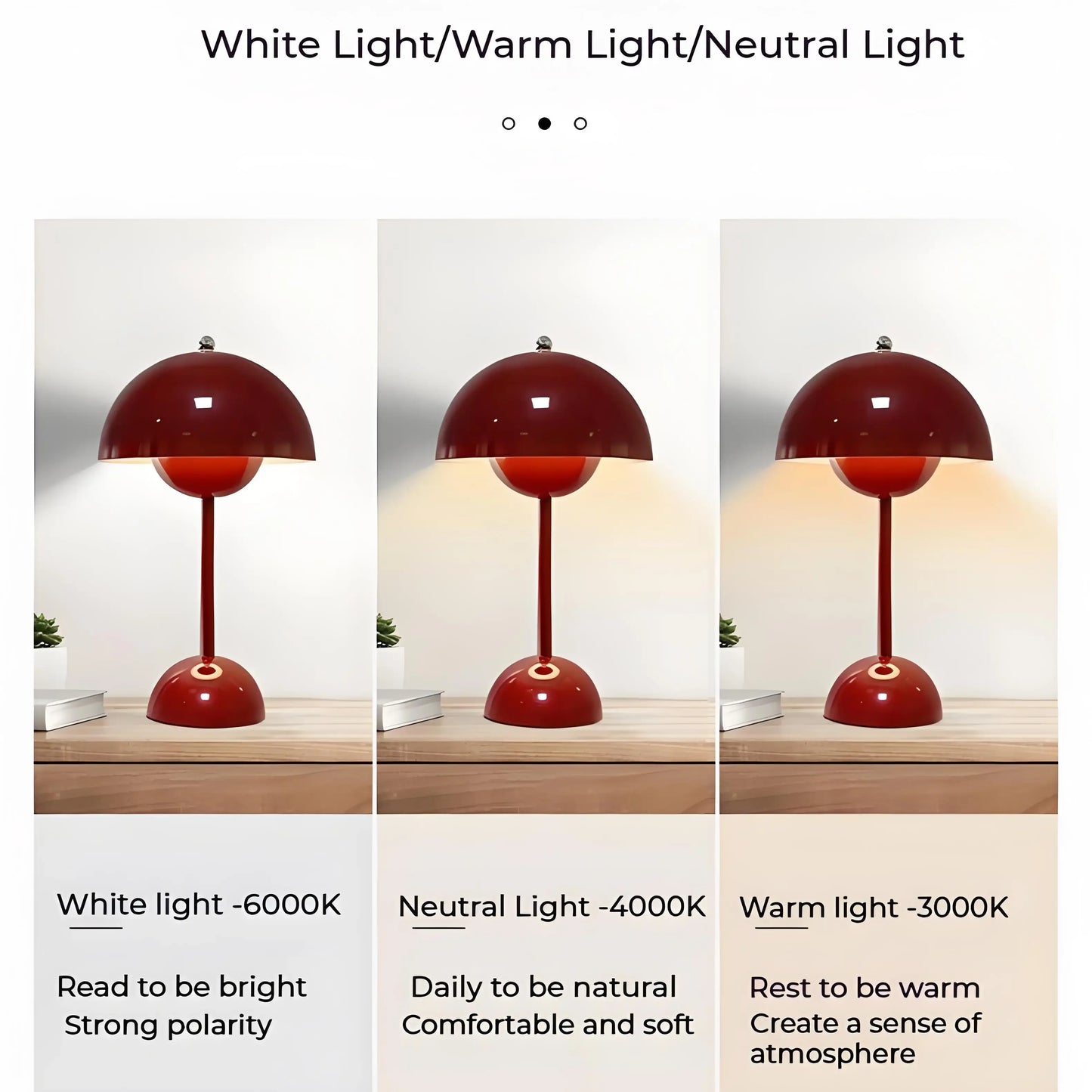 USB rechargeable table lamp