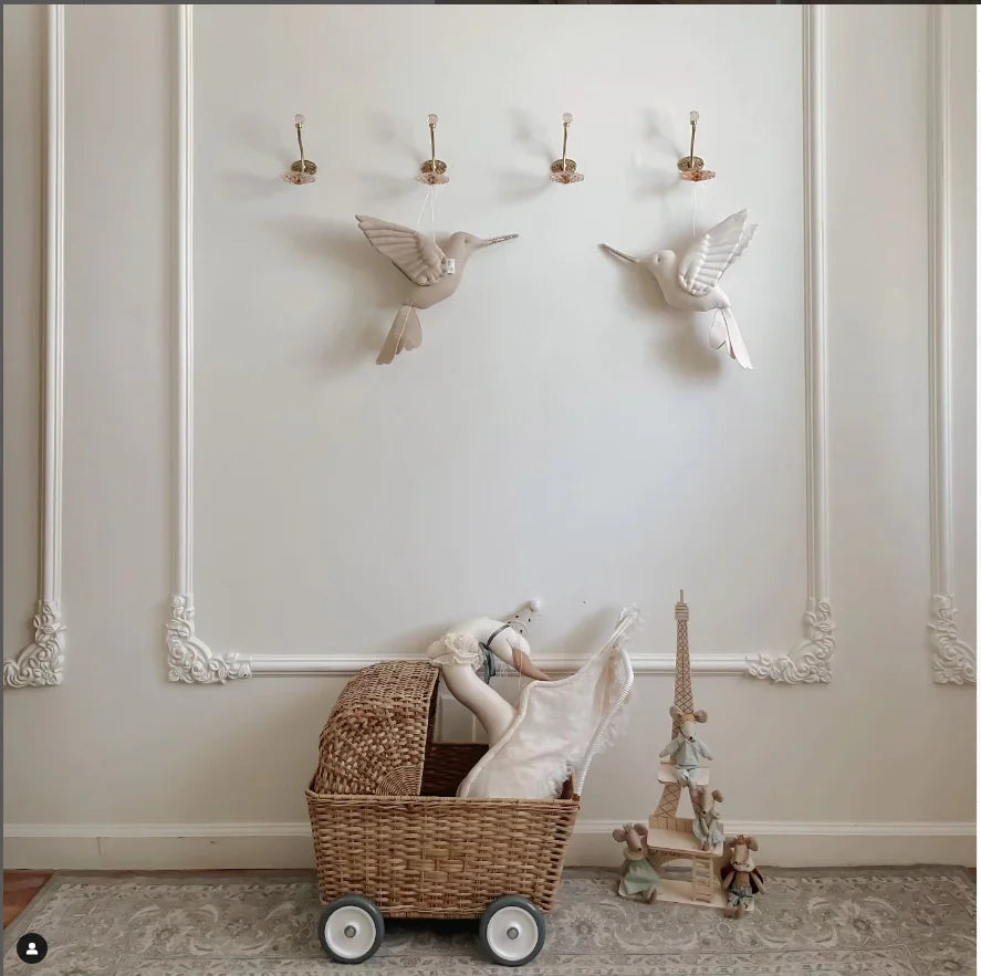 hanging fabric hummingbird