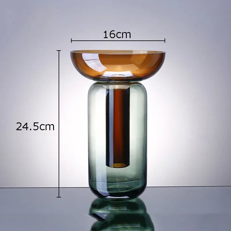 colored detachable glass decor