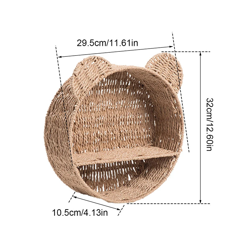 rattan shelf