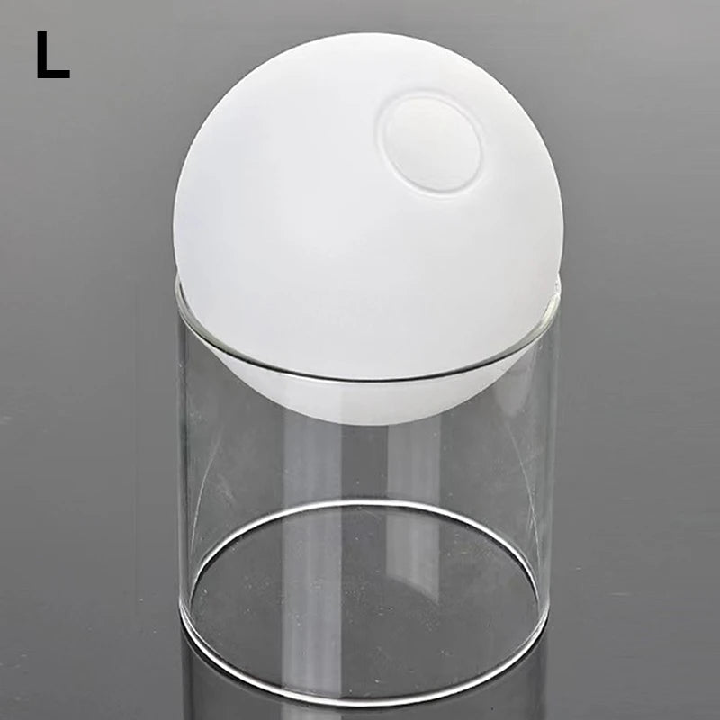 round glass vase