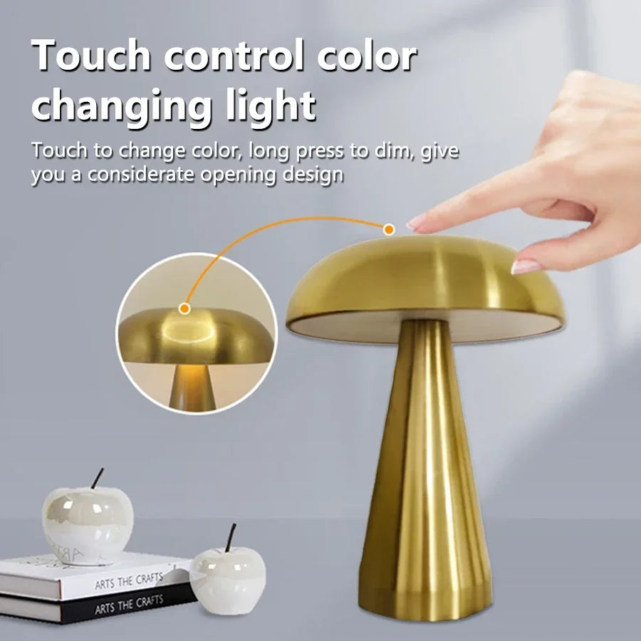 retro LED rechargeable table lamp