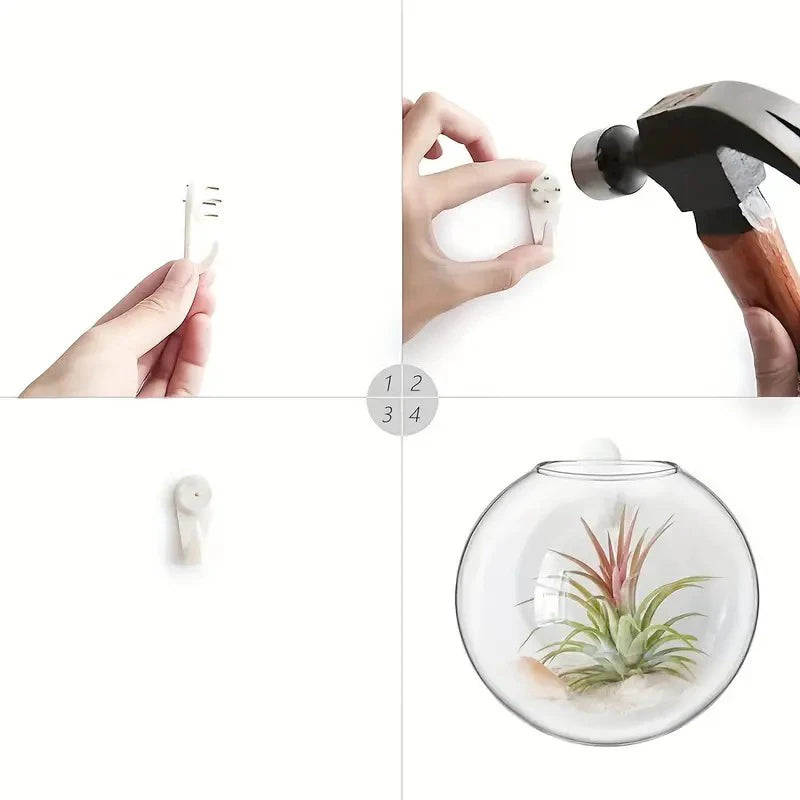 wall hanging glass vase