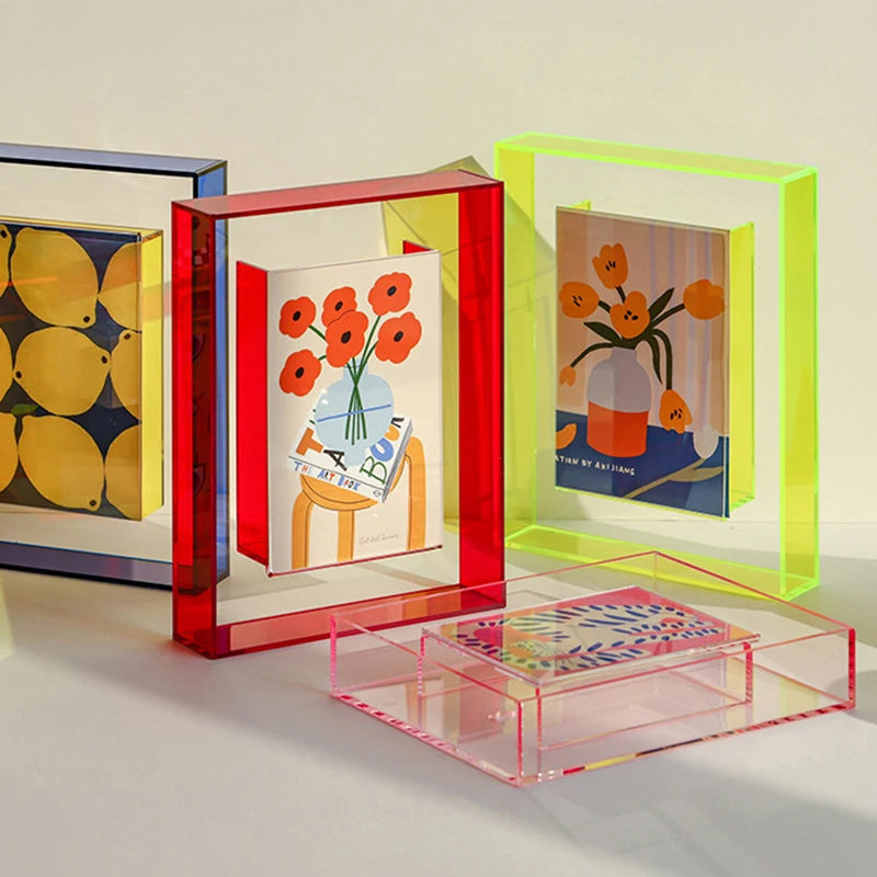 transparent acrylic photo frame