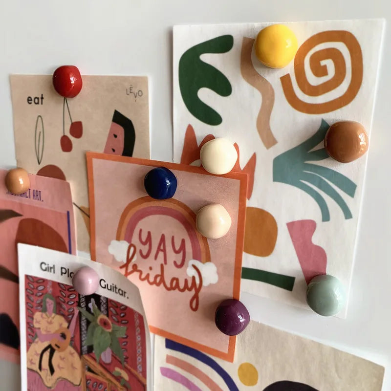 colorful fridge magnet set