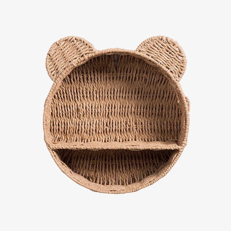 rattan shelf